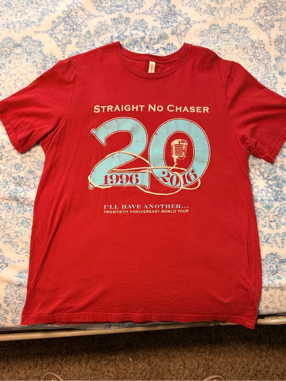 SIGNED Straight No Chaser 20th Anniversary Red Graphic Tee